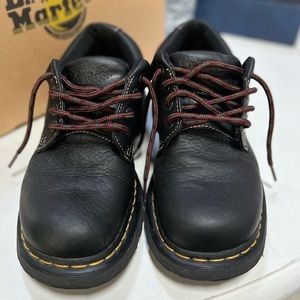 Dr. Martens black leather mens shoes